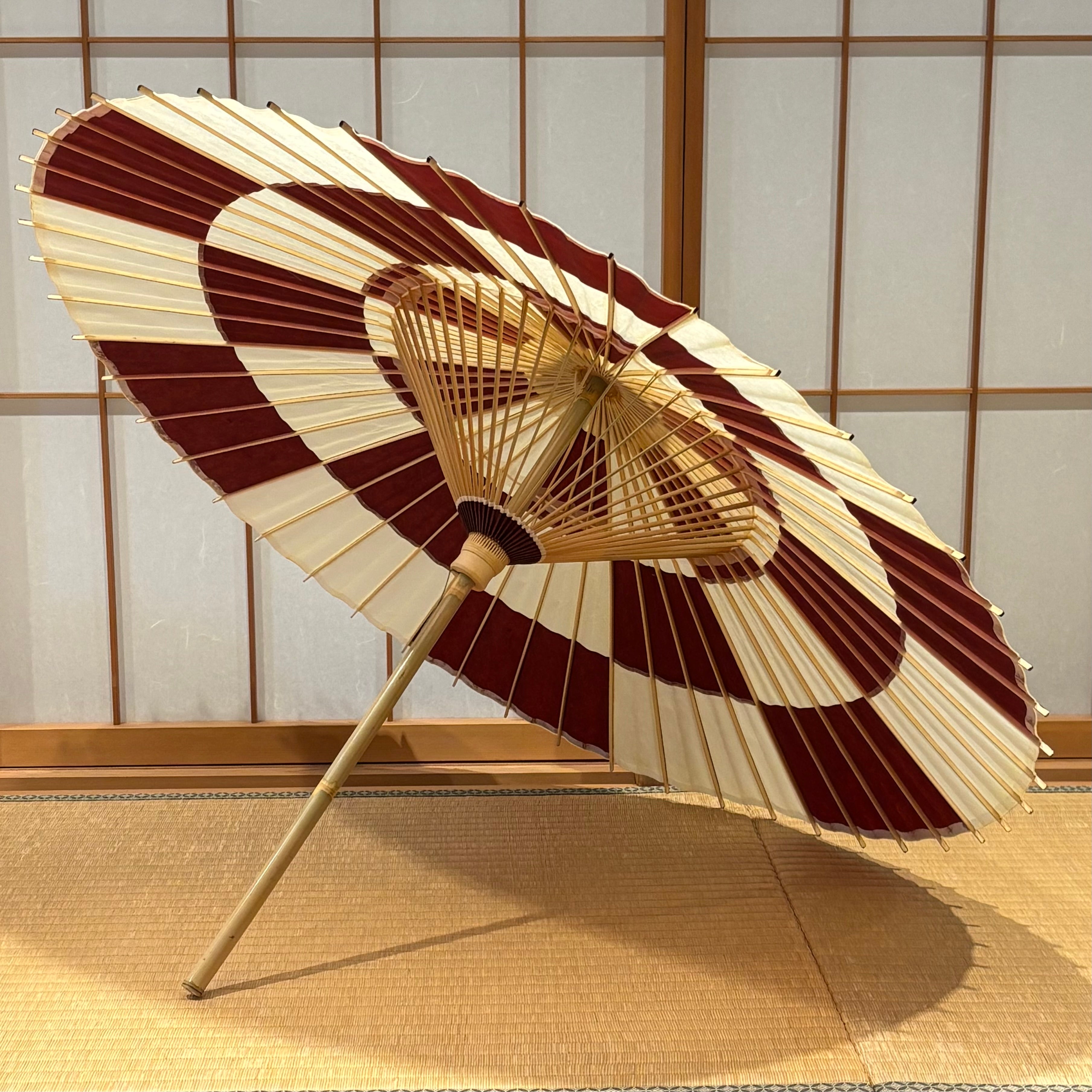 特撰番傘 市松 『弁柄』 - 日本最古の京都和傘屋 辻倉