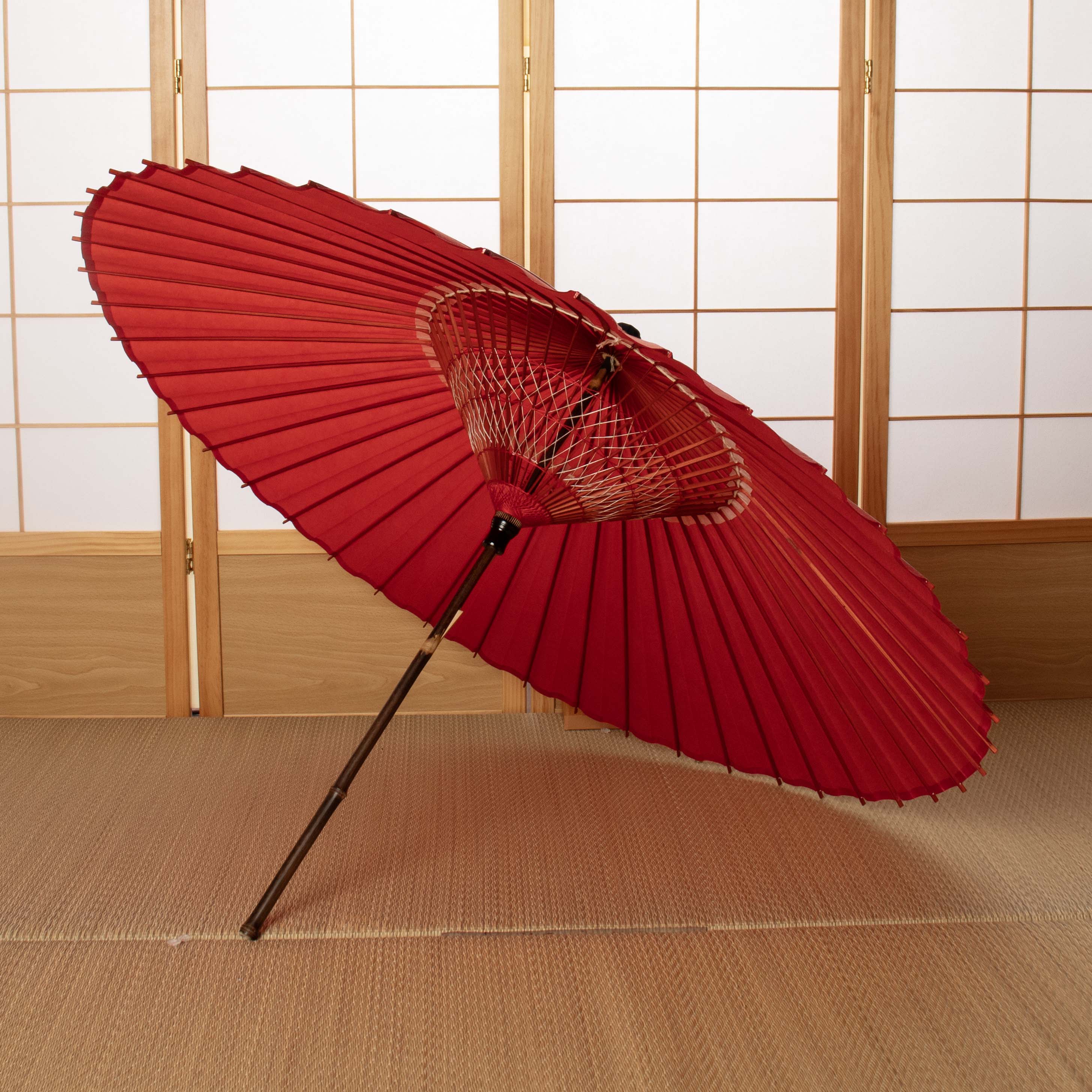 柿渋染めの和傘 ｜辻倉特撰 黒竹 柿渋染め ｜ 京都和傘屋辻倉 - 日本最