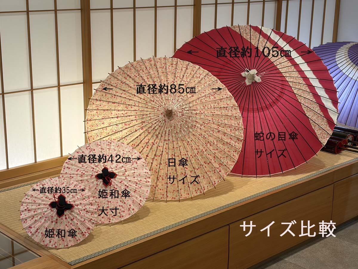 姫和傘 大寸 『橙』