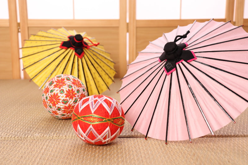 和傘｜軒色変わり 芥子色に松葉- - 日本最古の京都和傘屋 辻倉