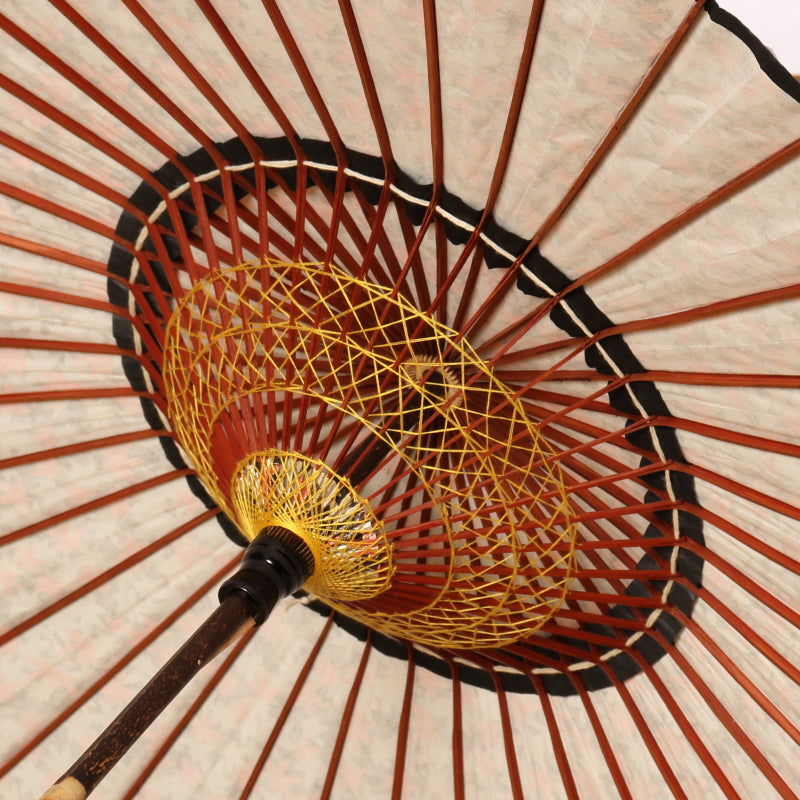 Yuzen “Kyo Momiji”/Japanese Black Bamboo Parasol