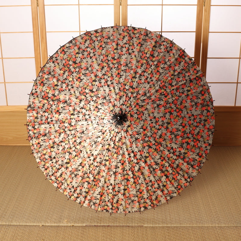 黒竹和日傘  友禅姿『京紅葉』
