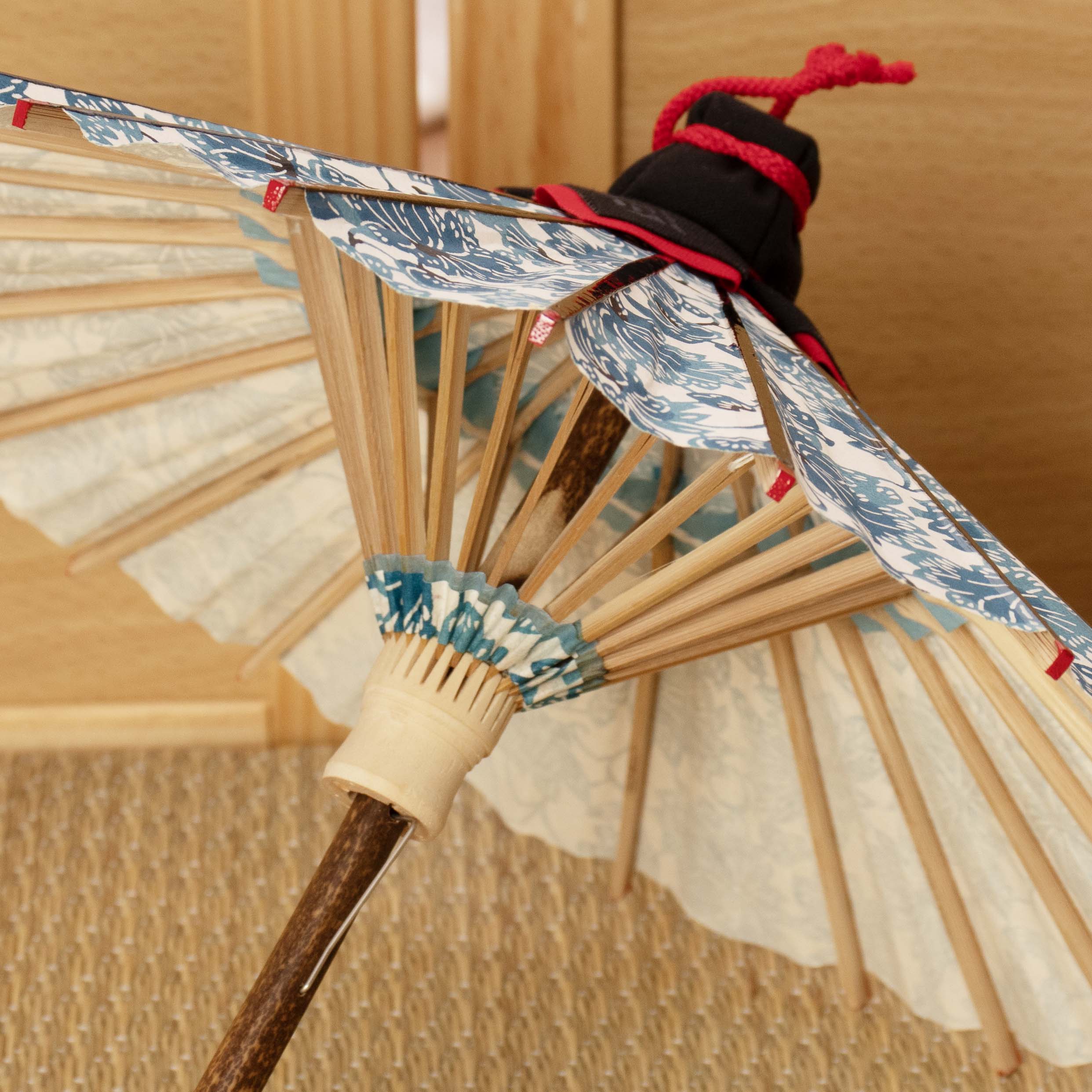 希少 和傘 昭和アンティーク 栗の柄 秋