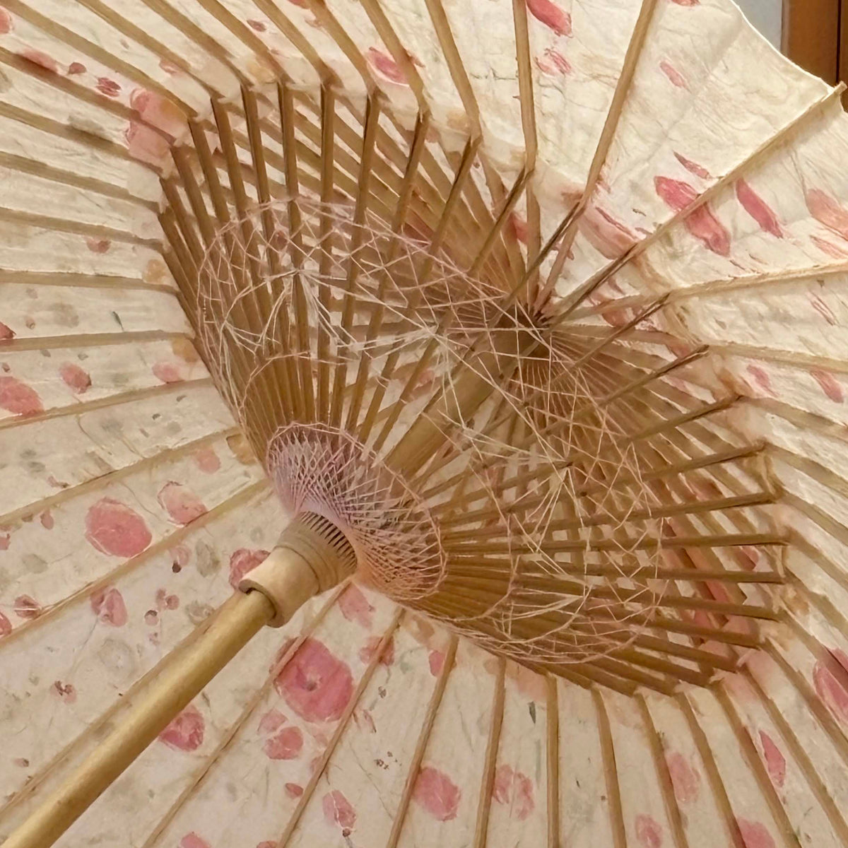 Hand-painted Japanese Parasol “Kobai Hakubai” (Red and White Plum Blossoms)