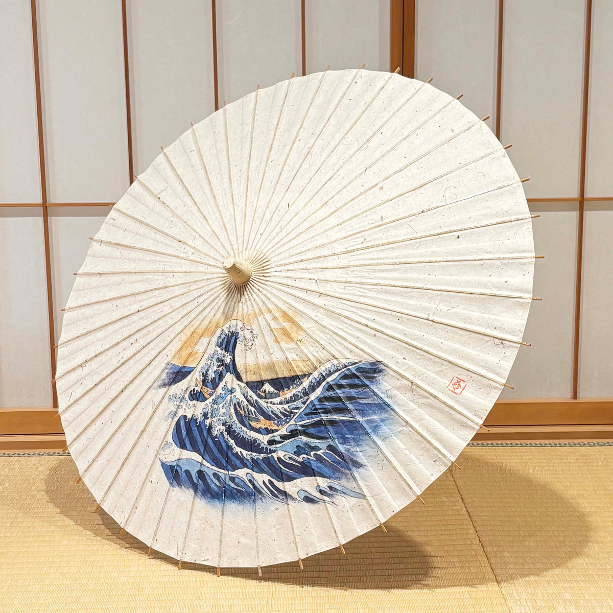 手描き京友禅絵師 葛飾北斎「富嶽三十六景 神奈川沖浪裏」
