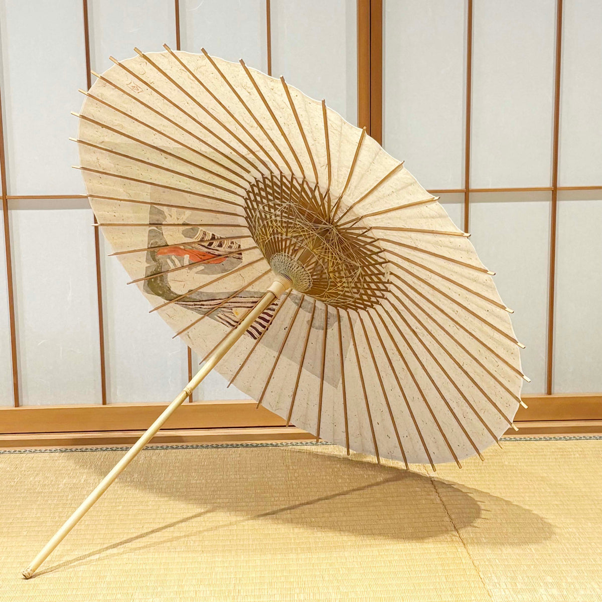 日本画家 手描き 浮世絵和傘 東洲斎写楽『役者絵』