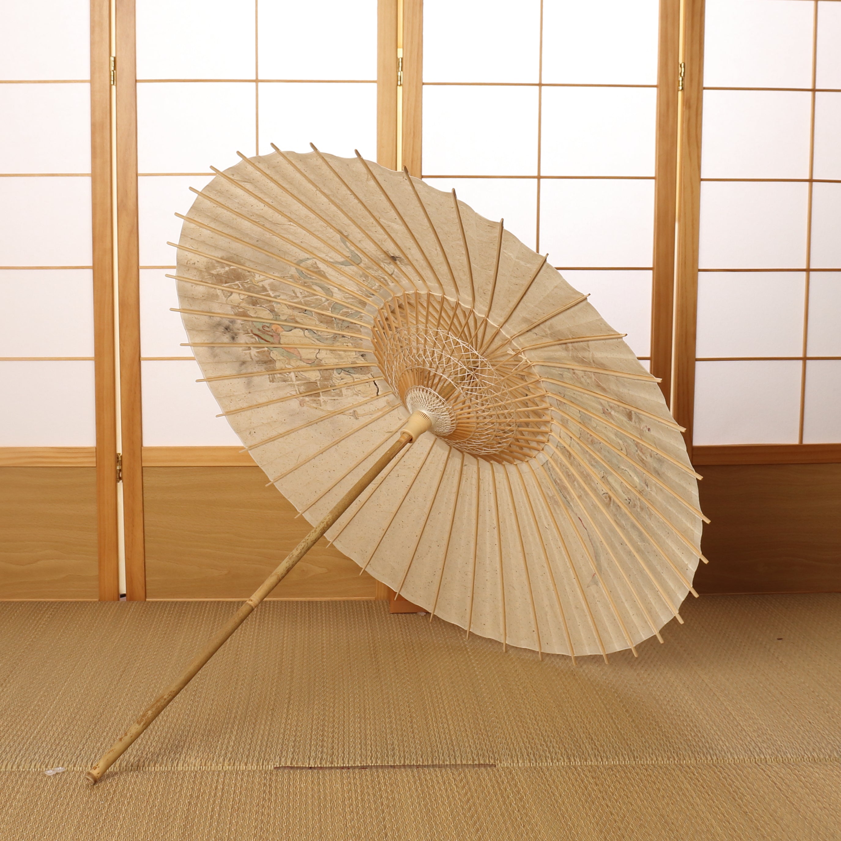 手描き京友禅 和日傘『風神雷神図』 - 日本最古の京都和傘屋 辻倉