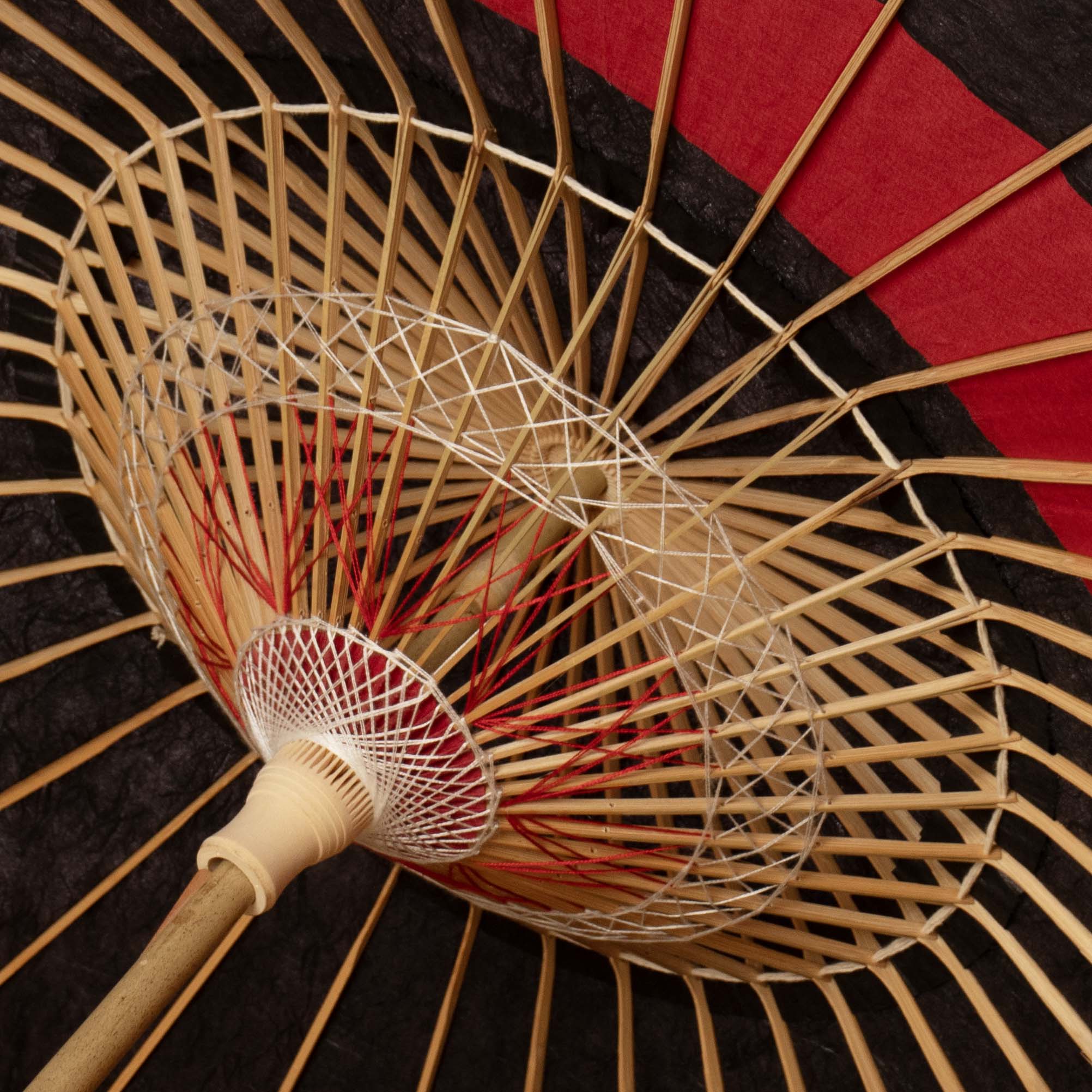 落水重ね『三日月奴』七宝紅紗 - 日本最古の京都和傘屋 辻倉