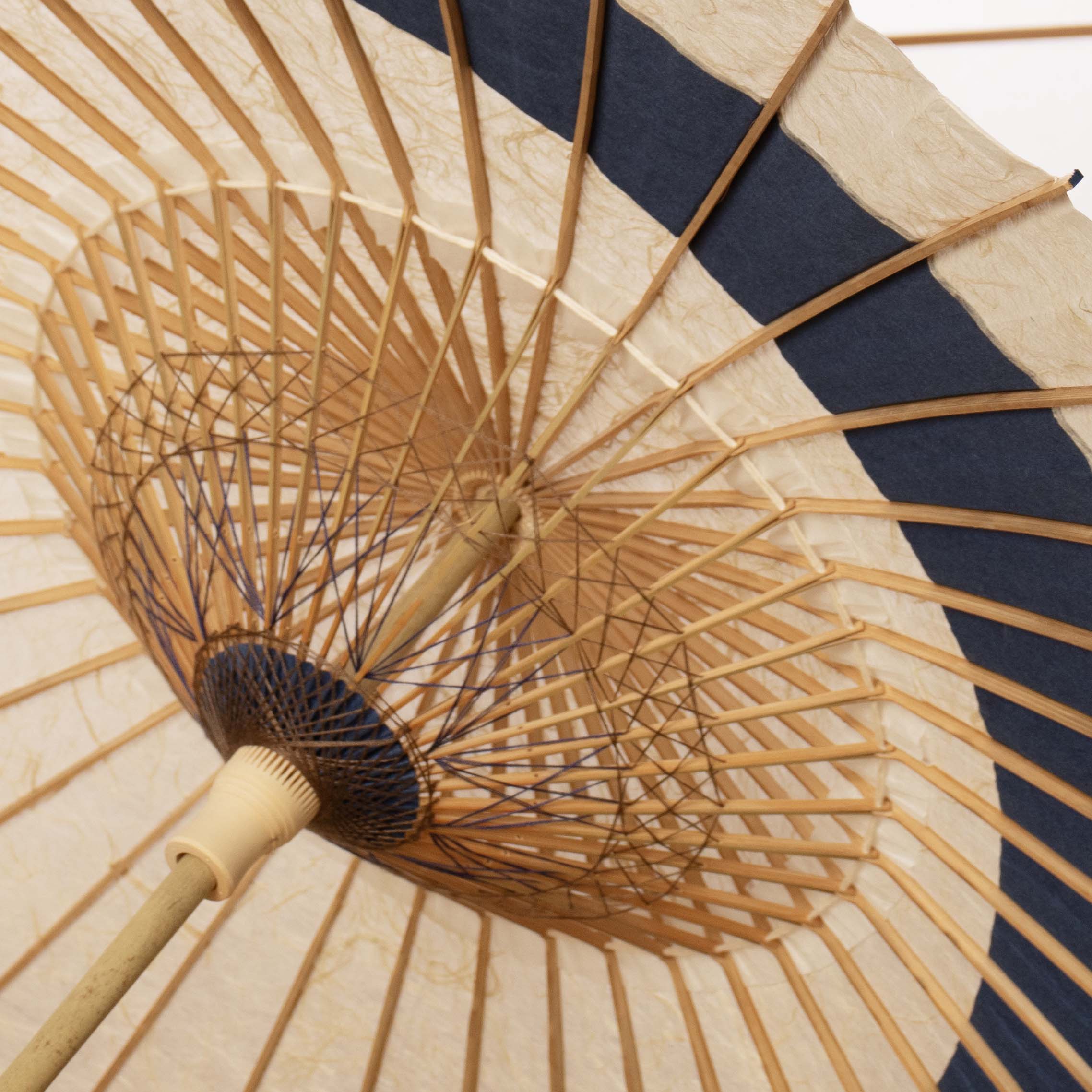 落水重ね 『三日月奴』青海波 藍紗 - 日本最古の京都和傘屋 辻倉