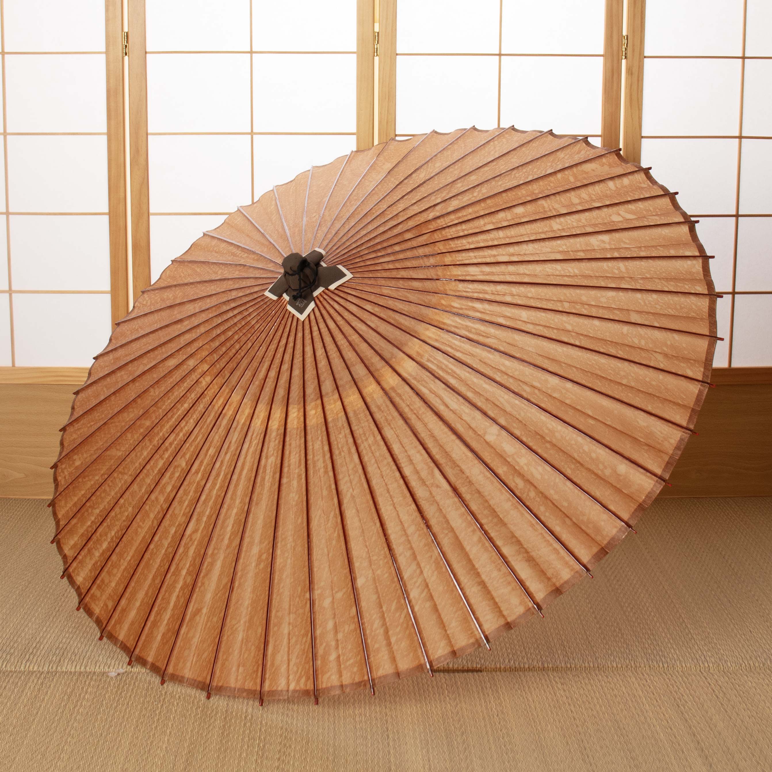 柿渋染めの和傘 ｜辻倉特撰 黒竹 柿渋染め ｜ 京都和傘屋辻倉 - 日本最