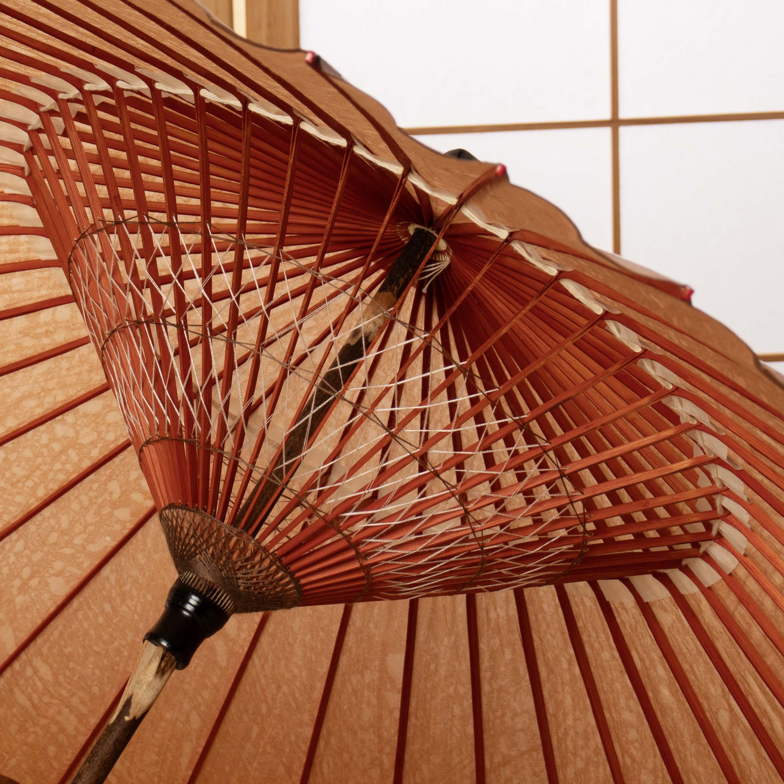 柿渋染めの和傘 ｜辻倉特撰 黒竹 柿渋染め ｜ 京都和傘屋辻倉 - 日本最