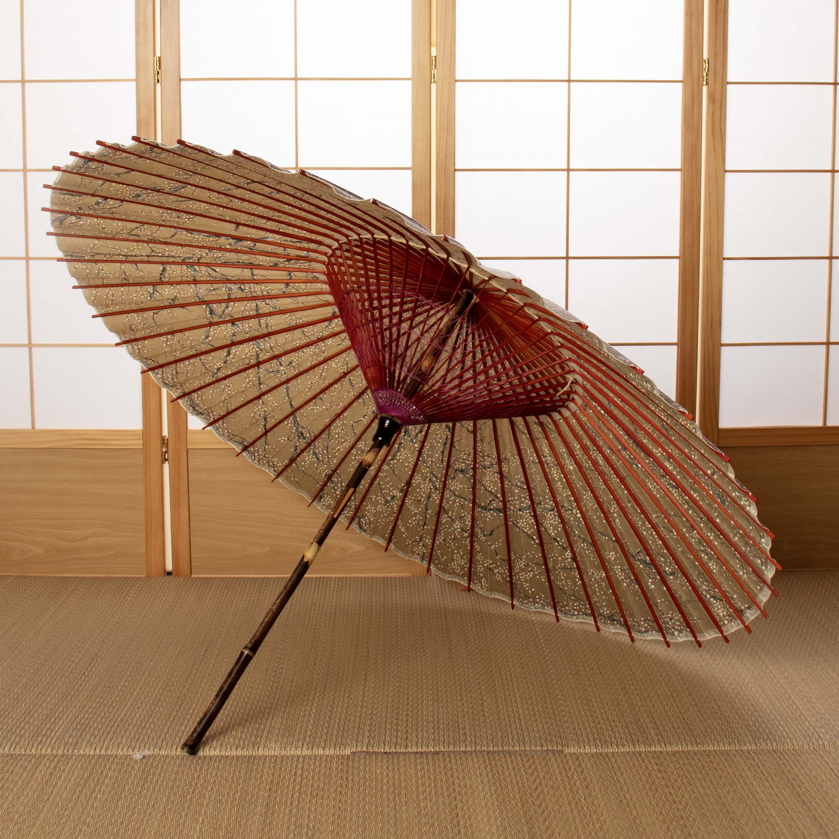 Sky Blue and Ume Nagare / Kinsai Kyo-yuzen