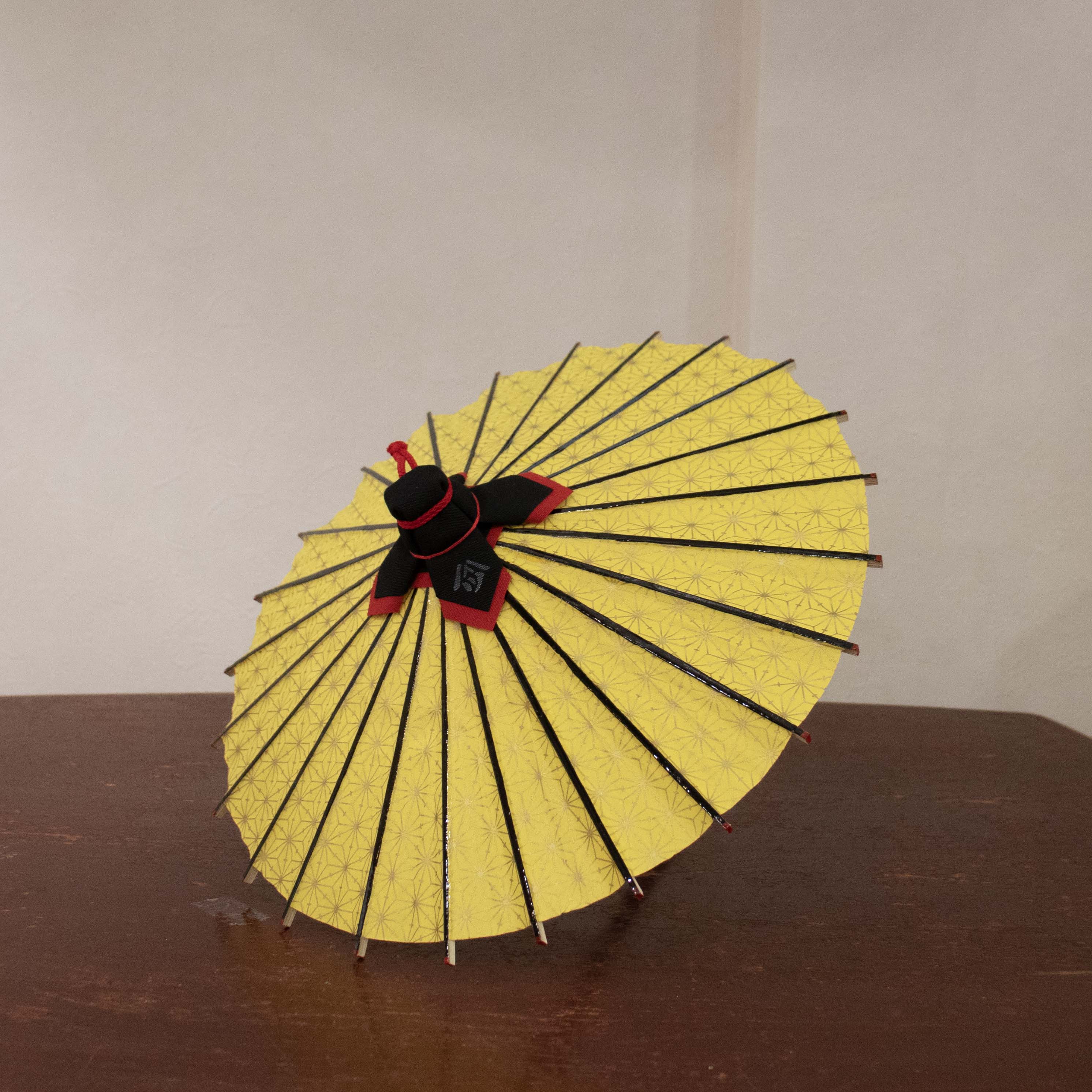 姫和傘 『麻の葉』 黄色