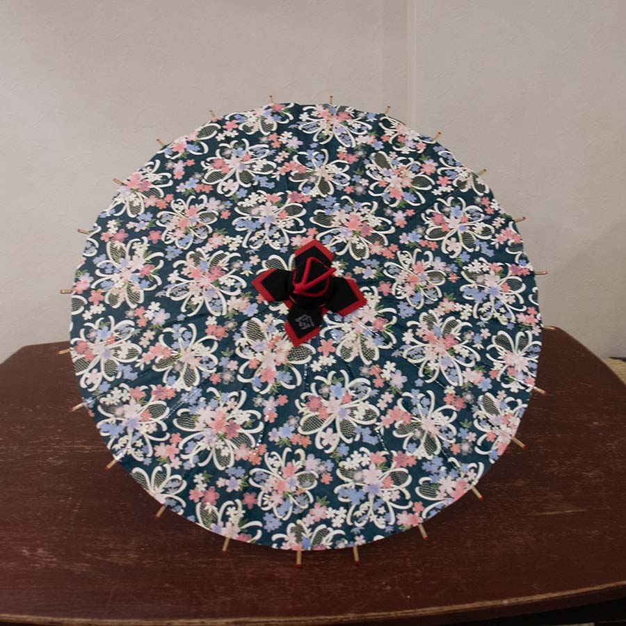 姫和傘  大寸『華かんざし 蒼』