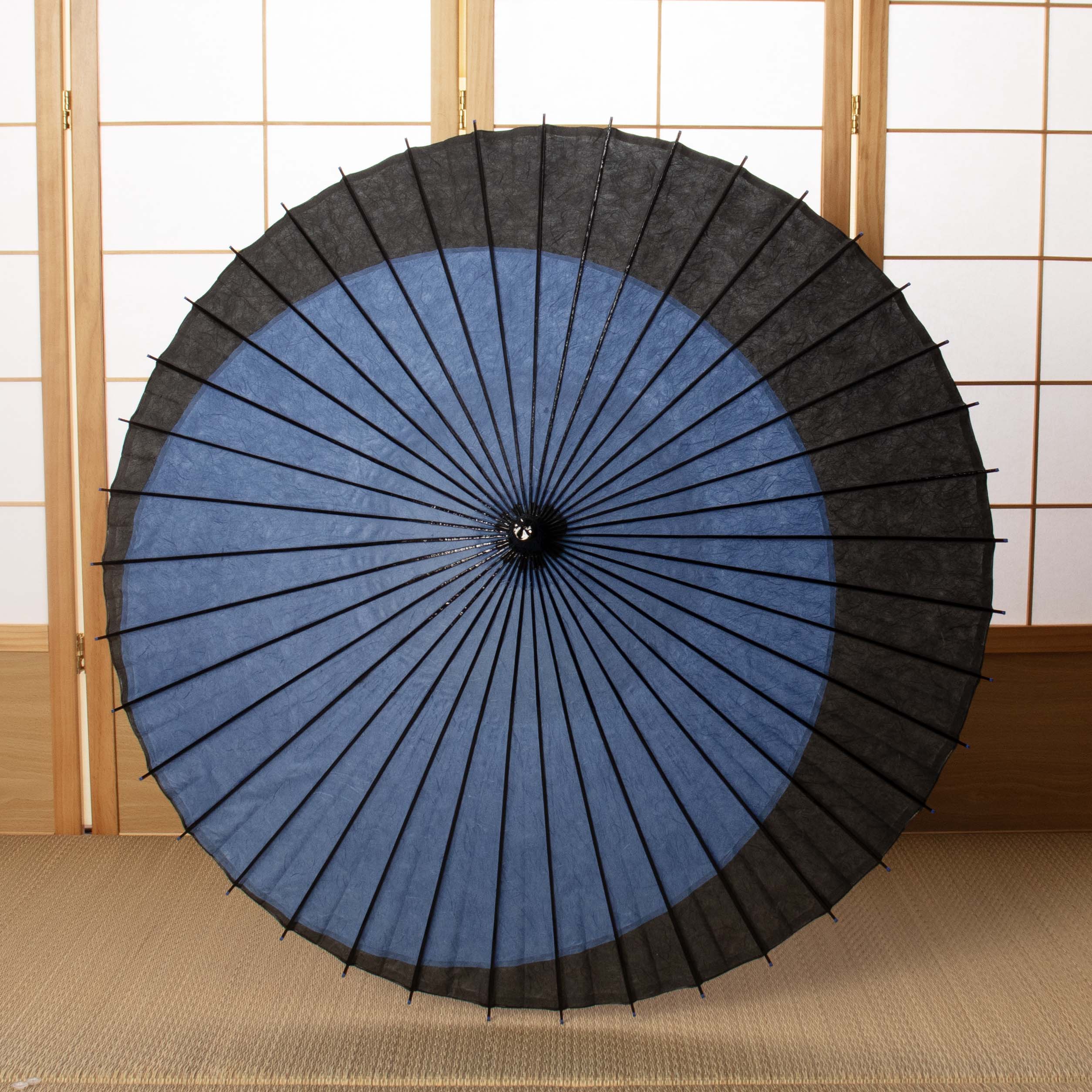 黒竹和日傘 特選月奴『青玄』 - 日本最古の京都和傘屋 辻倉