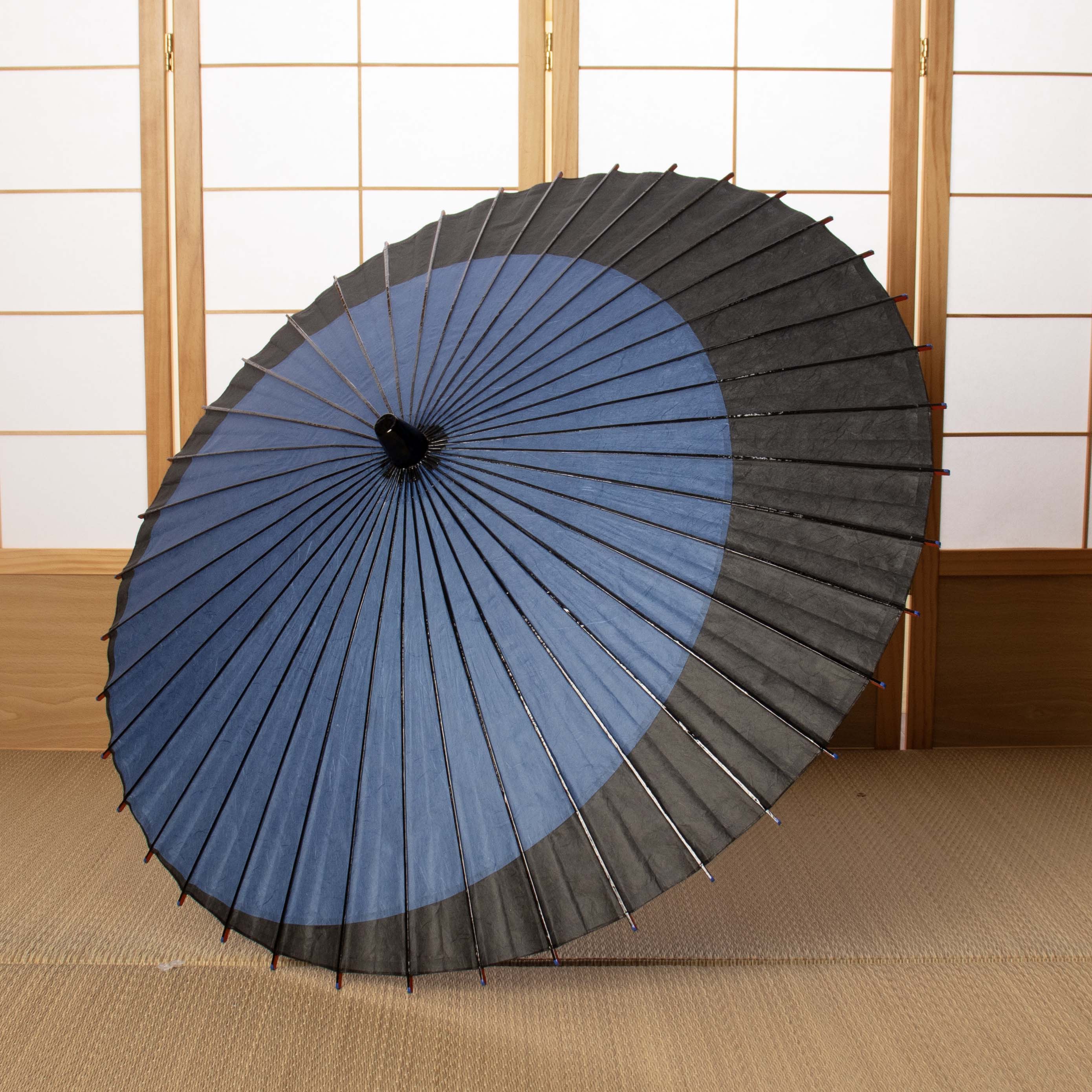 黒竹和日傘 特選月奴『青玄』 - 日本最古の京都和傘屋 辻倉