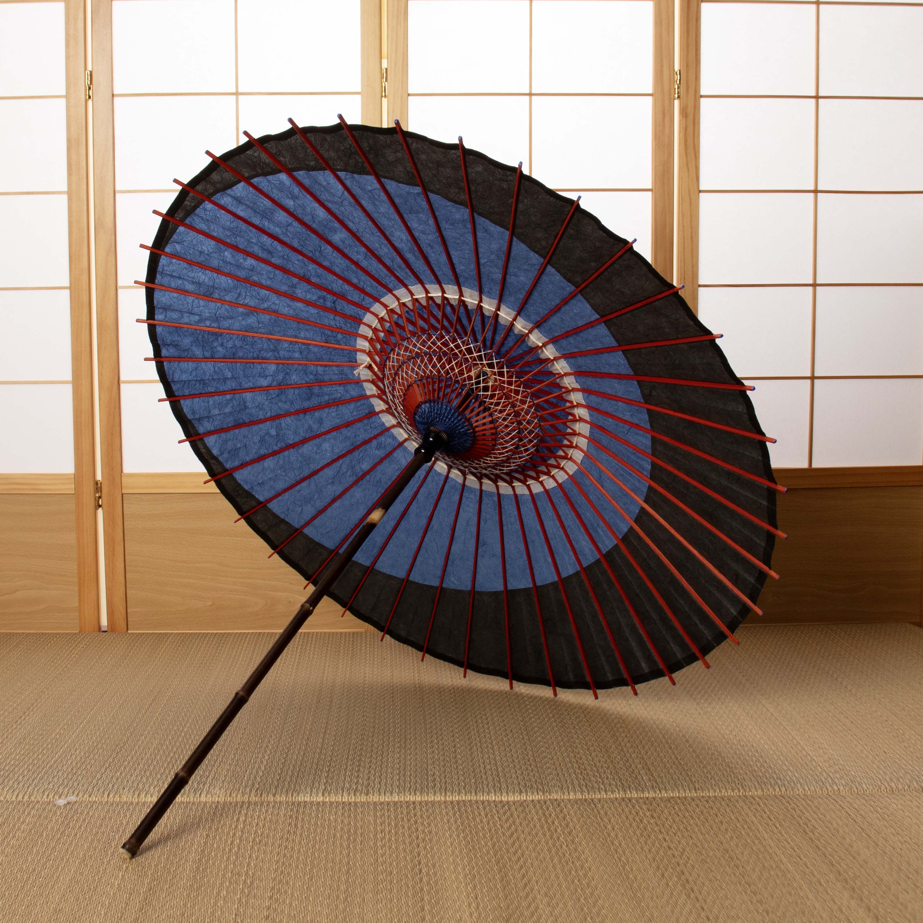 黒竹和日傘 特選月奴『青玄』 - 日本最古の京都和傘屋 辻倉