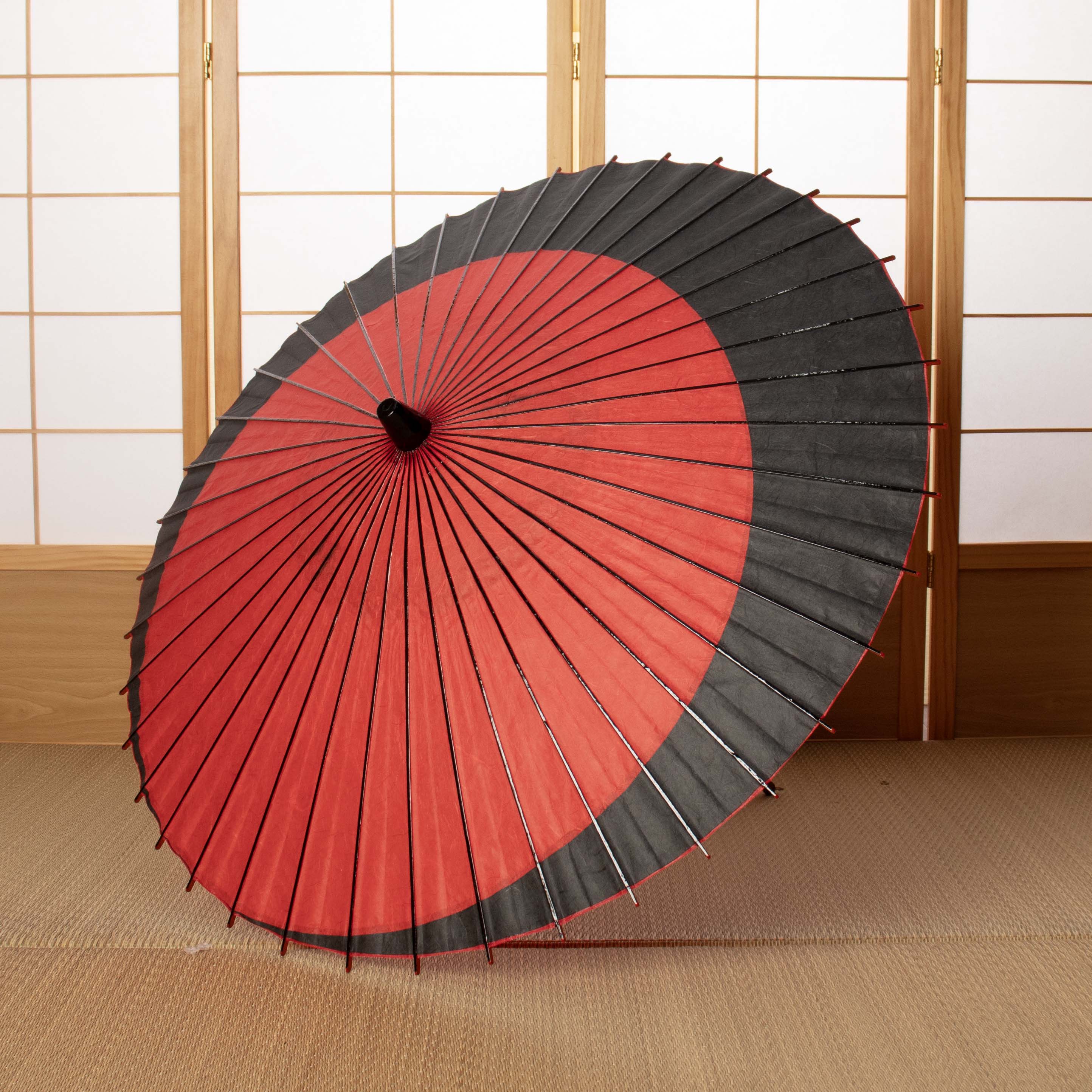 黒竹和日傘 特選月奴『紅玄』 - 日本最古の京都和傘屋 辻倉