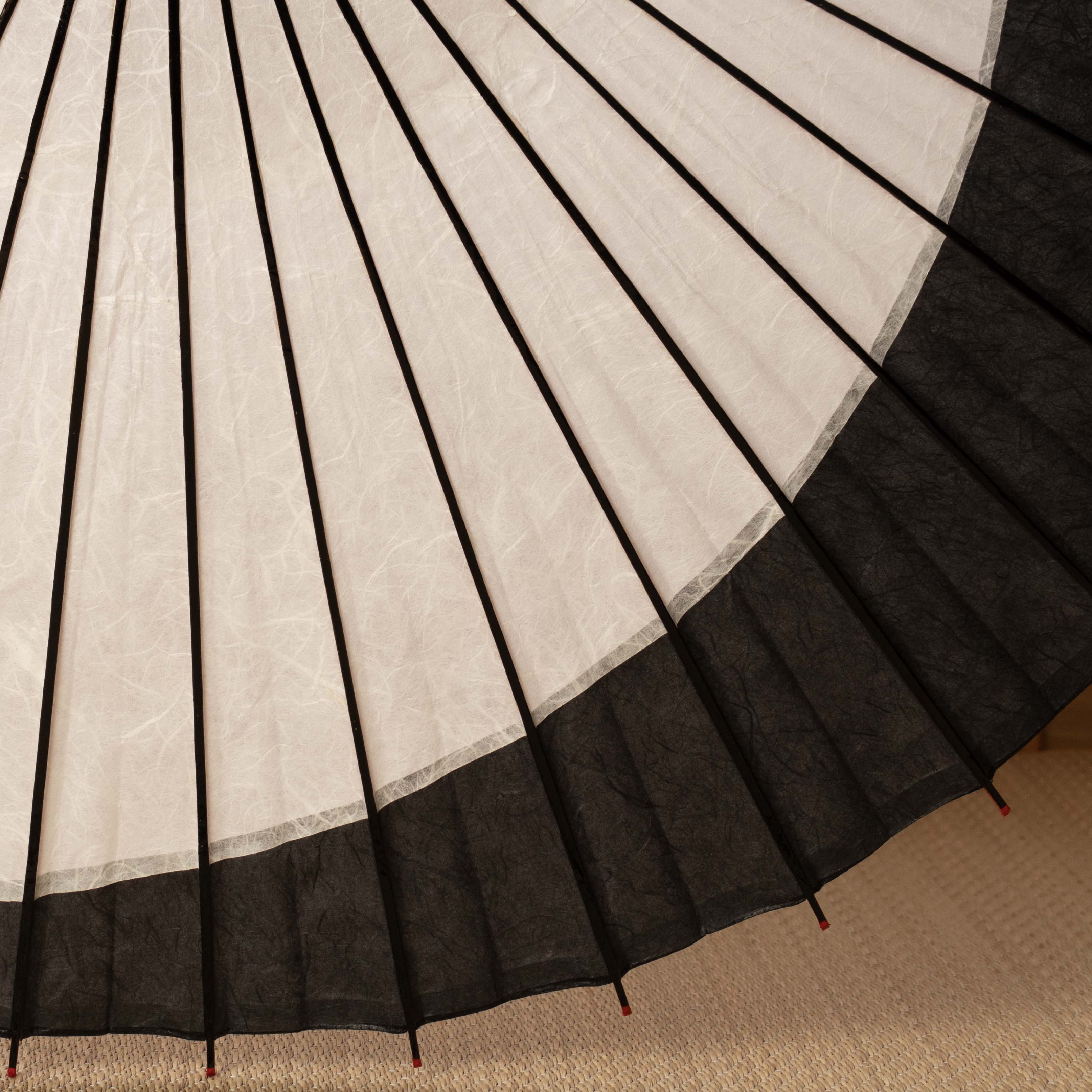 Blue Moon / High-quality Tsukiyakko / Japanese Black Bamboo Parasol