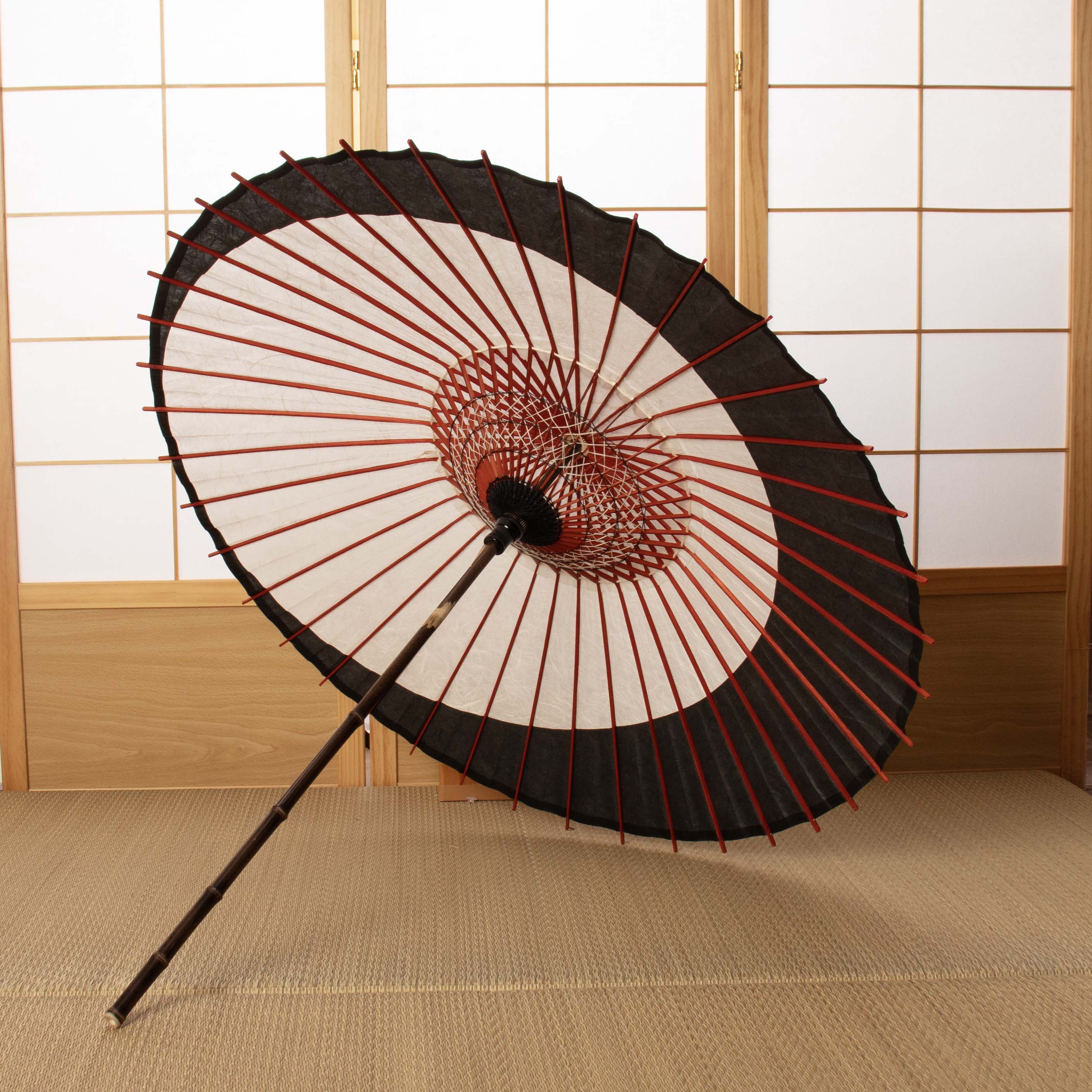 黒竹和日傘 特選月奴『白玄』 - 日本最古の京都和傘屋 辻倉