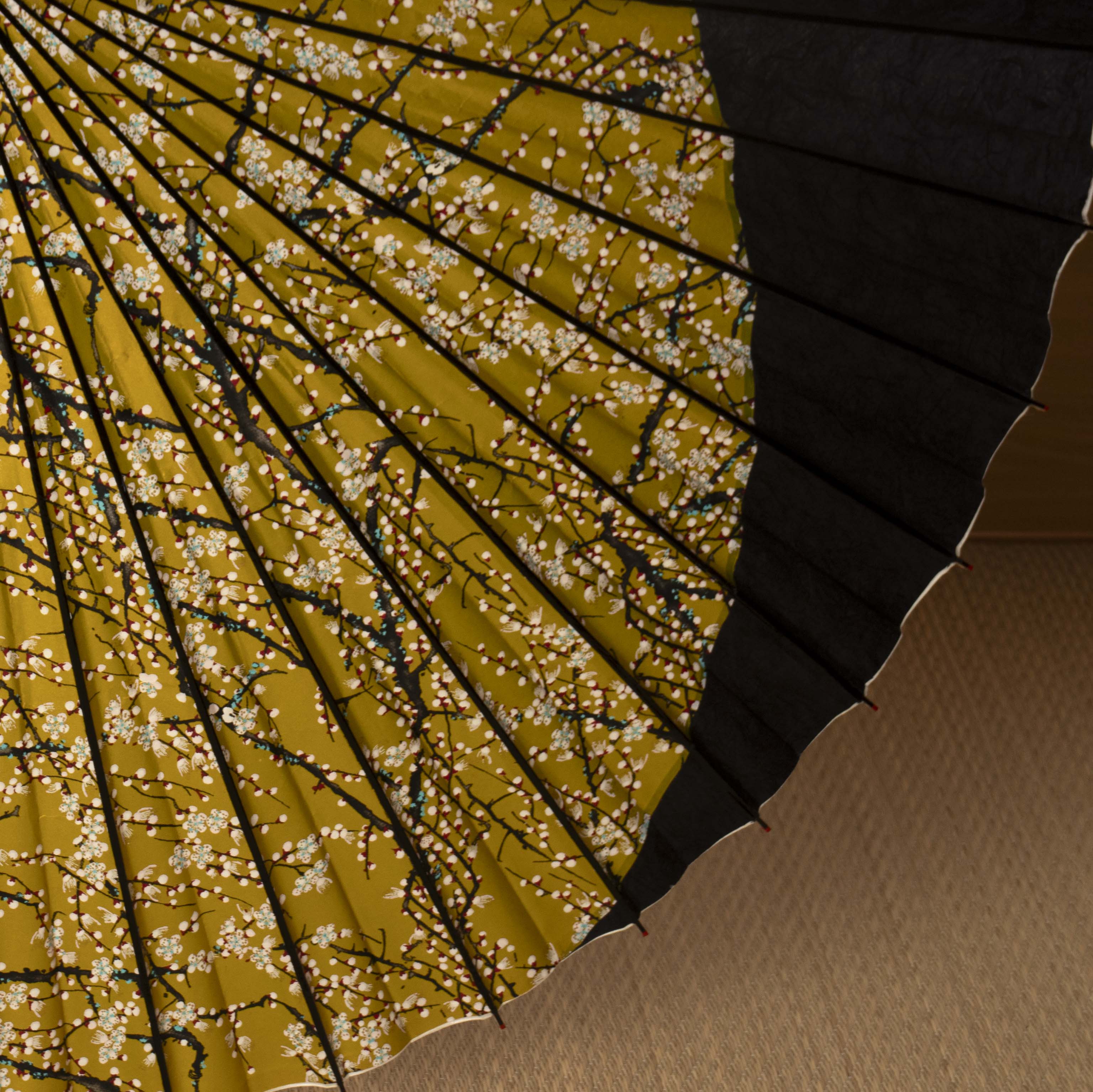 和かさね 『金彩梅流水に漆黒』