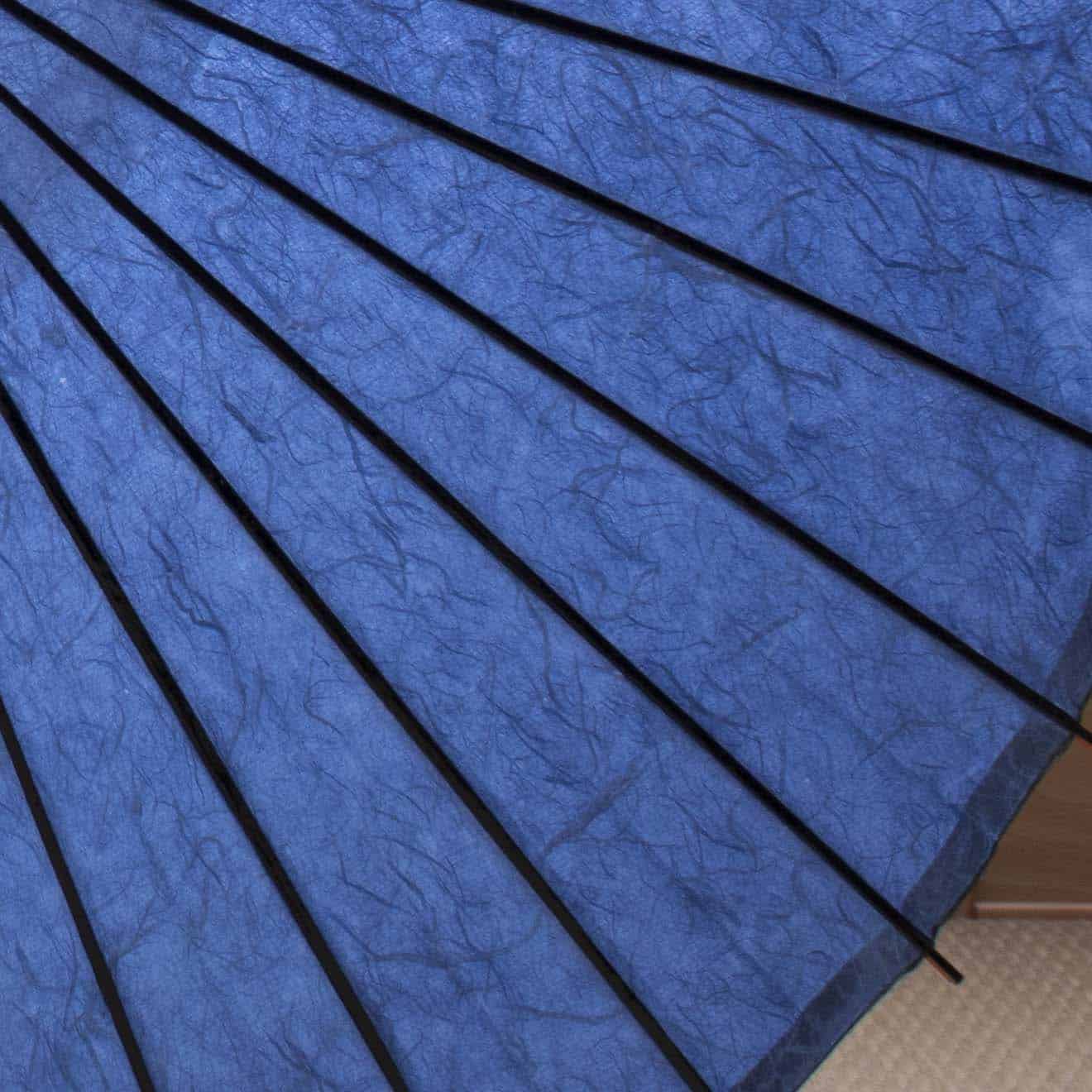 Paper Naturally Parasol “Black Bamboo” / Unryu paper / Blue-gray