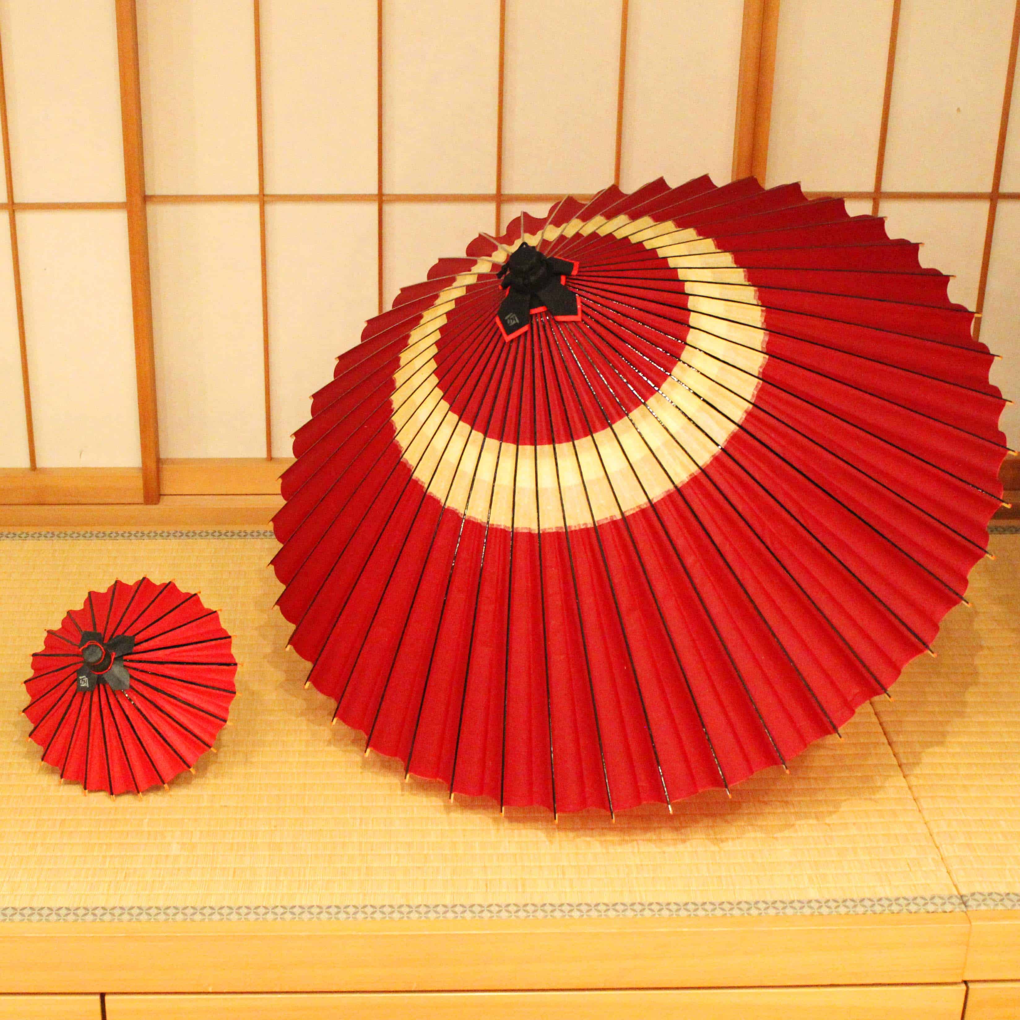 姫和傘 『麻の葉』 黄色