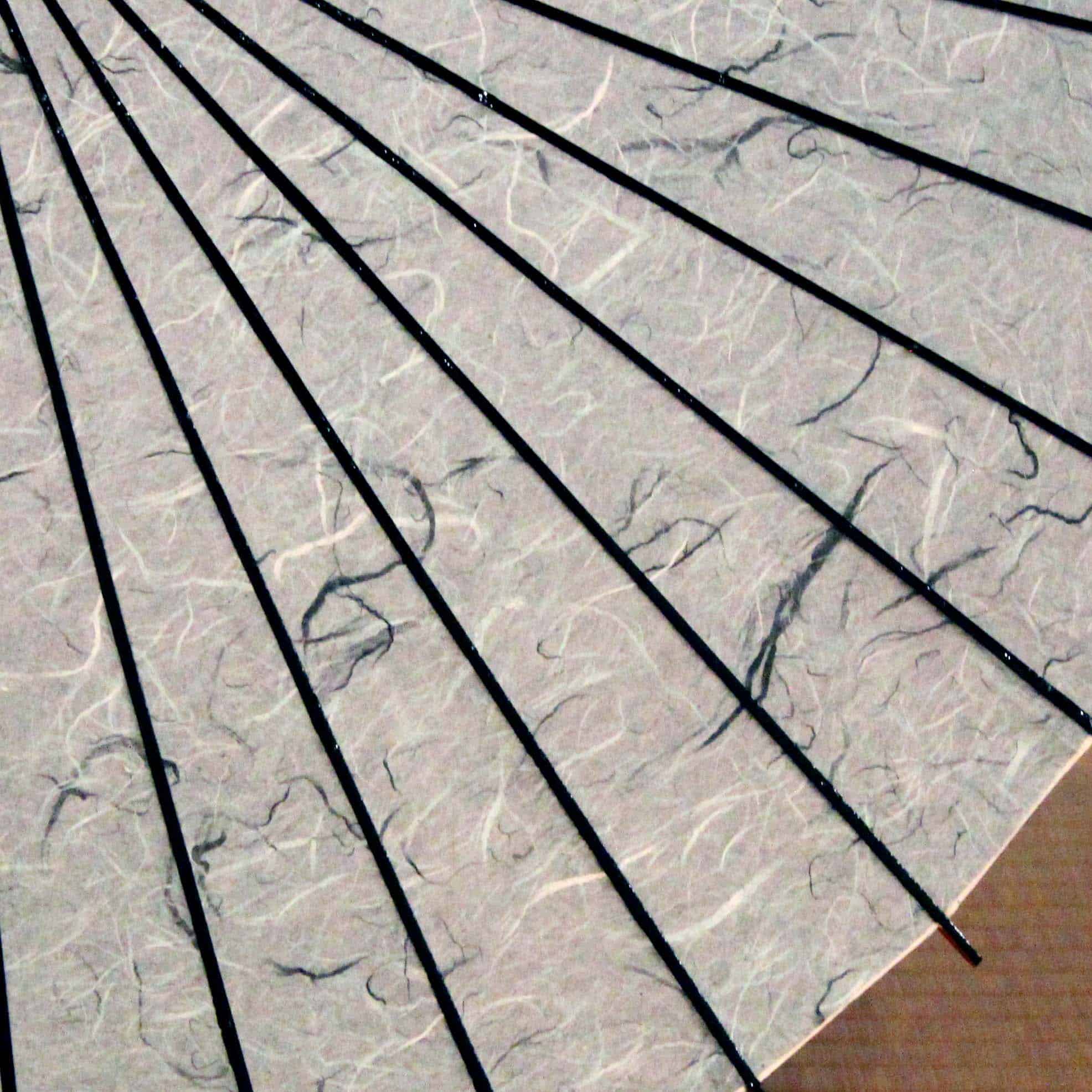 黒竹和日傘『縁』 雲竜紙 水あさぎ