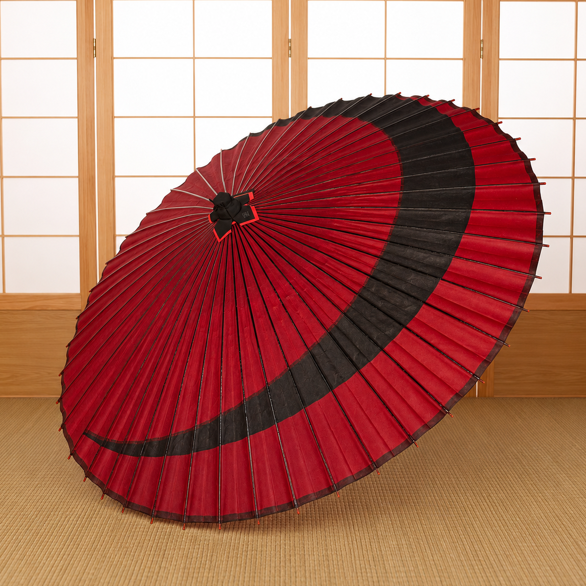 Japanese umbrella_赤色の傘_和傘_wagasa