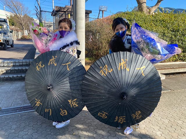 成人式の和傘
