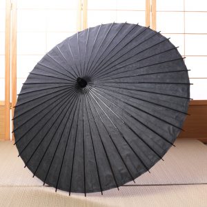 黒色の雲竜紙の和日傘です。