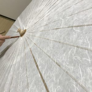 和傘の製作風景＿胴張り