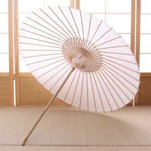 京都の黒谷和紙とのコラボレーションにより完成した極上の和日傘
