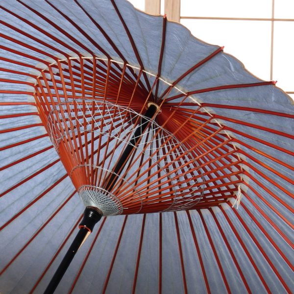 水色の透明感のある和傘