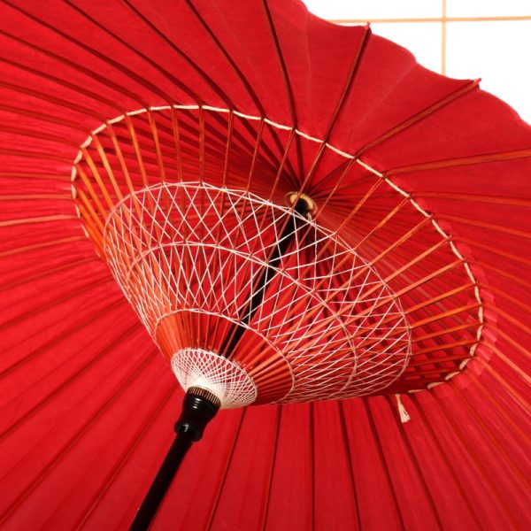 赤色の和傘｜赤の番傘