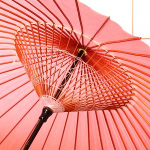 桃色の和傘