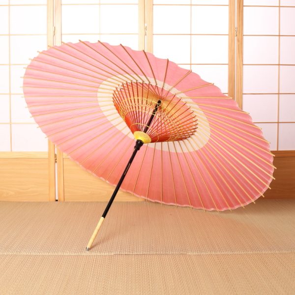 桃色の和傘