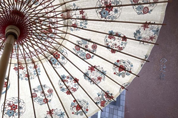 花模様の和日傘