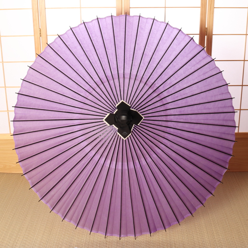 薄紫の防水加工された和傘