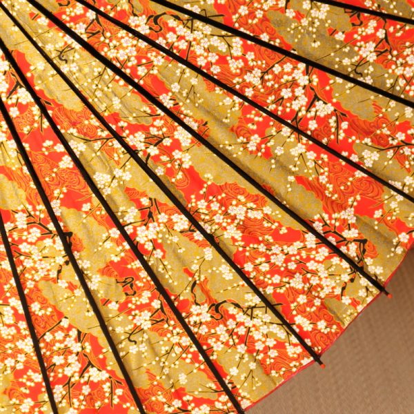 金彩友禅紙の和日傘