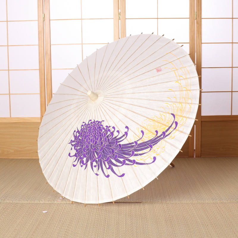 京友禅の絵師が描いた『乱菊』の和日傘