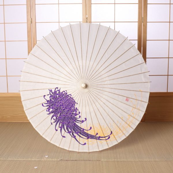 京友禅の絵師が描いた『乱菊』の和日傘
