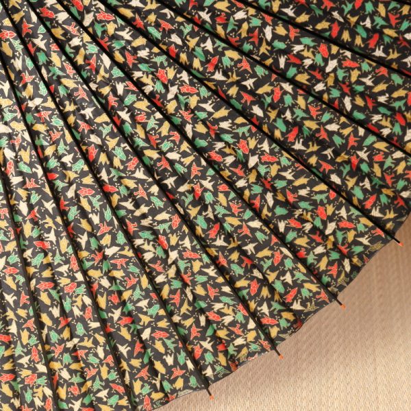 折り鶴もようの和傘